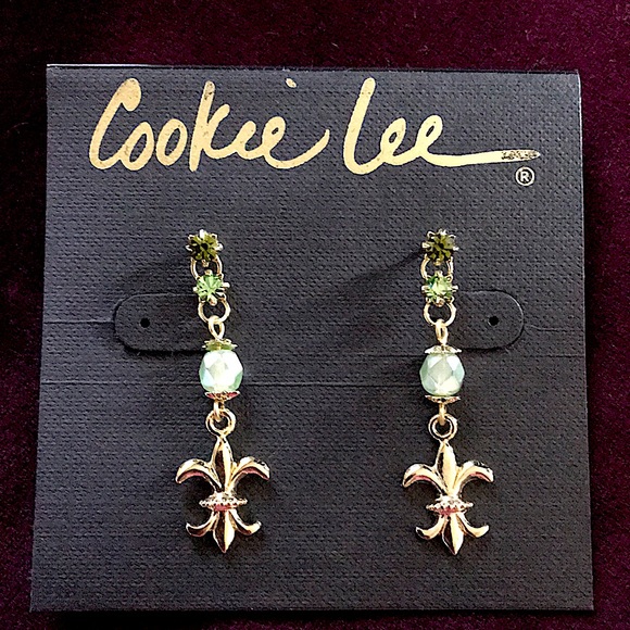Cookie Lee Genuine Crystal Earrings - Picture 1 of 2